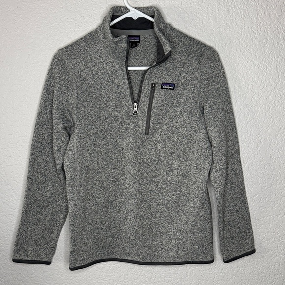 Patagonia Kids Better Quarter 1/4 Zip Fleece Pullover Sweater Size XL 14 - Picture 2 of 7
